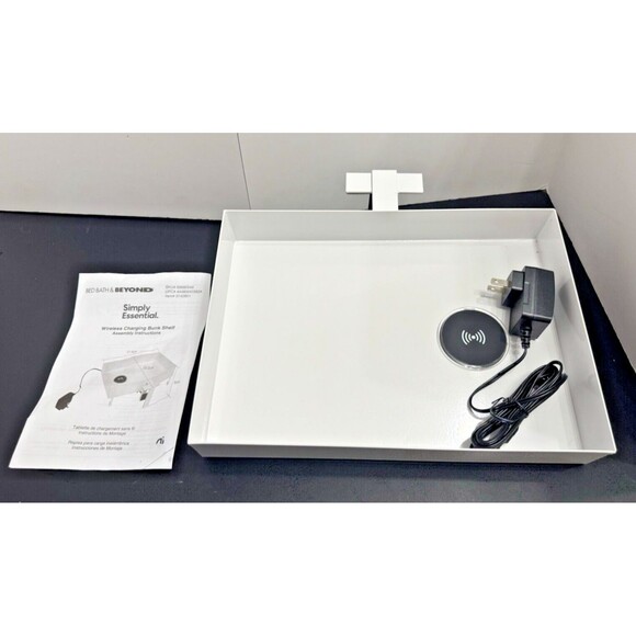 Simply Essential Wireless Charging Bunk Shelf - White - Picture 5 of 6